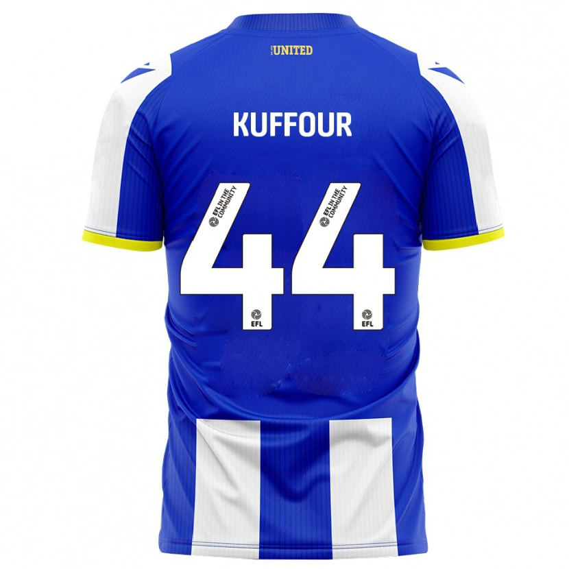 Danxen Heren Samuel Kuffour Jr. #44 Blauw Wit Thuisshirt Thuistenue 2025/26 T-Shirt België