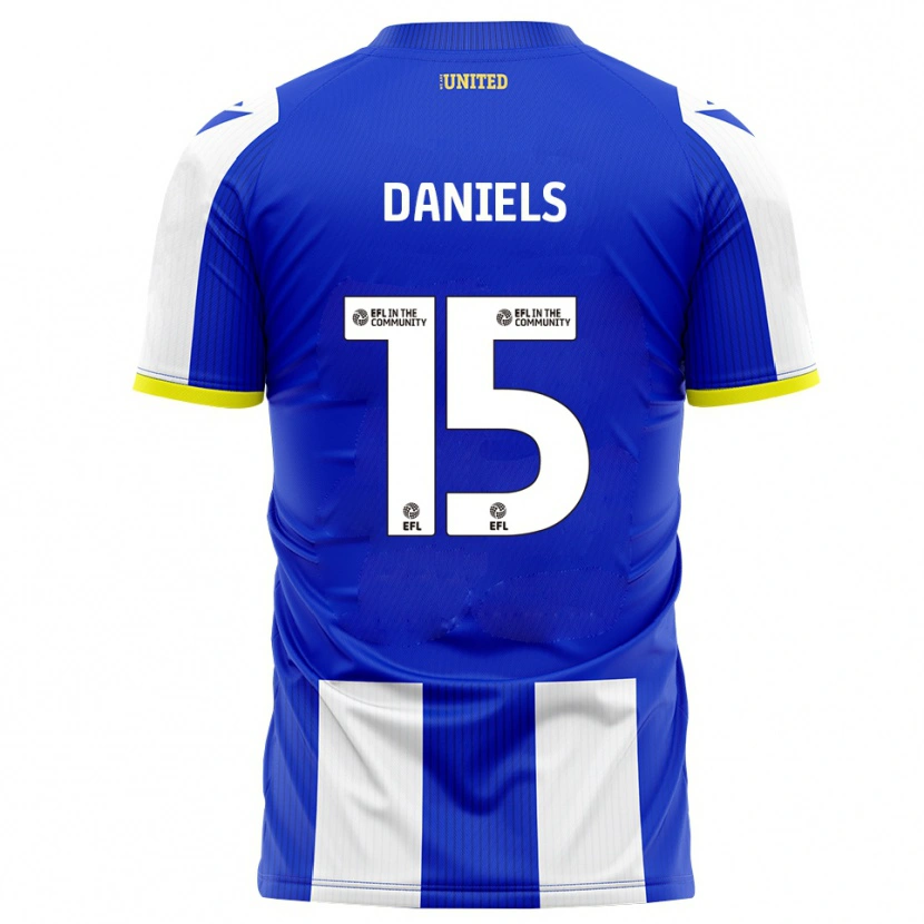 Danxen Heren Learna Daniels #15 Blauw Wit Thuisshirt Thuistenue 2025/26 T-Shirt België