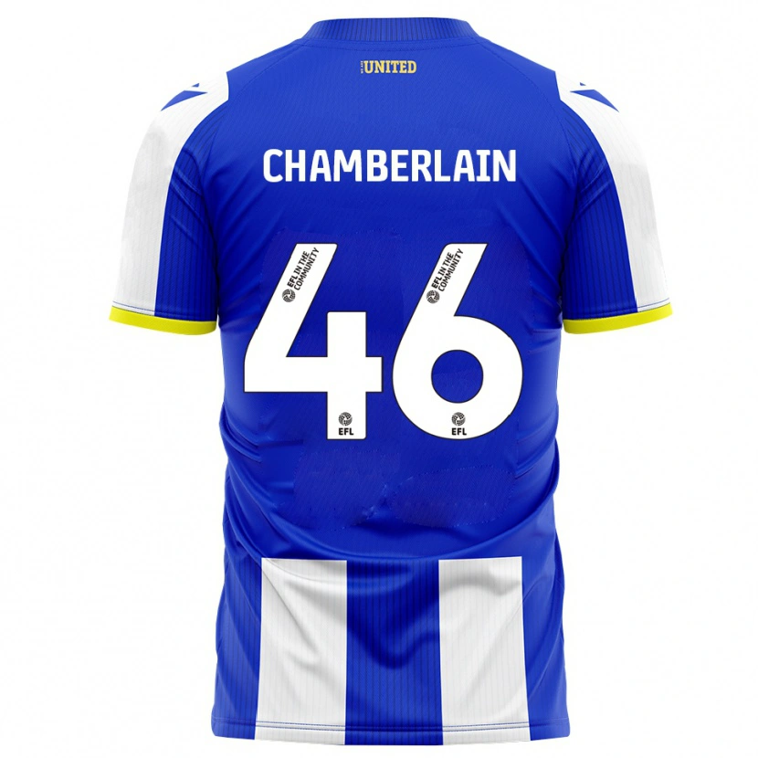 Danxen Heren Harrison Chamberlain #46 Blauw Wit Thuisshirt Thuistenue 2025/26 T-Shirt België