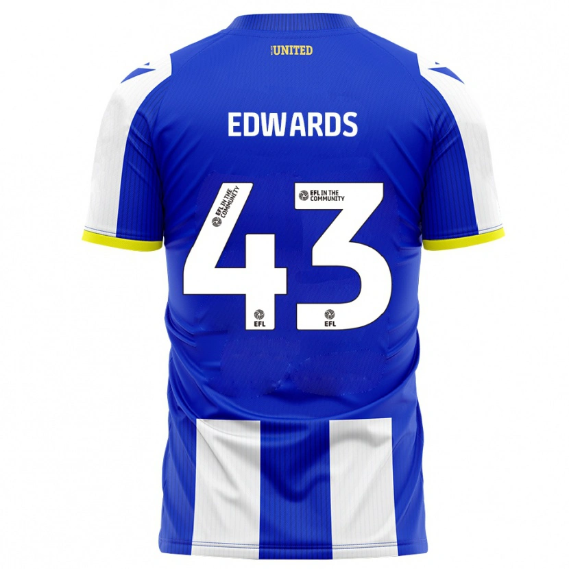 Danxen Heren Frankie Edwards #43 Blauw Wit Thuisshirt Thuistenue 2025/26 T-Shirt België