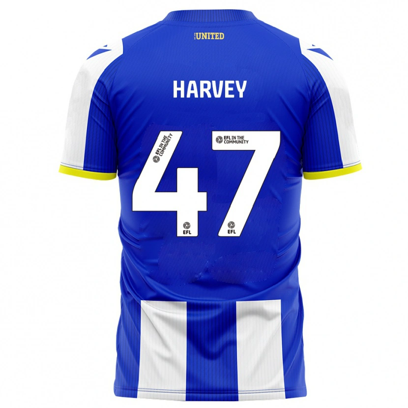 Danxen Heren Ronnie Harvey #47 Blauw Wit Thuisshirt Thuistenue 2025/26 T-Shirt België