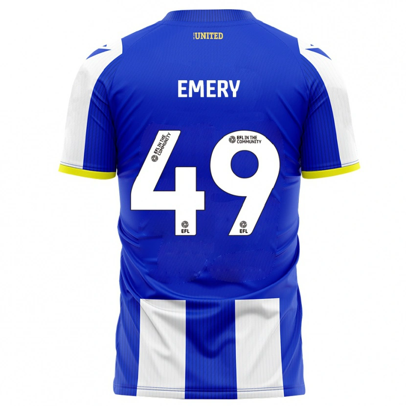 Danxen Heren Lennox Emery #49 Blauw Wit Thuisshirt Thuistenue 2025/26 T-Shirt België