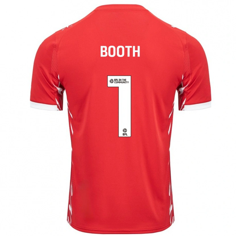 Danxen Heren Tom Booth #1 Rood Wit Thuisshirt Thuistenue 2025/26 T-Shirt België