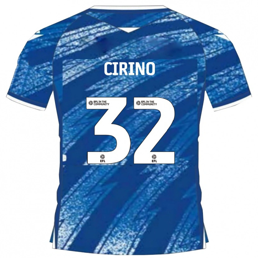 Danxen Heren Lenni Cirino #32 Blauw Wit Thuisshirt Thuistenue 2025/26 T-Shirt België
