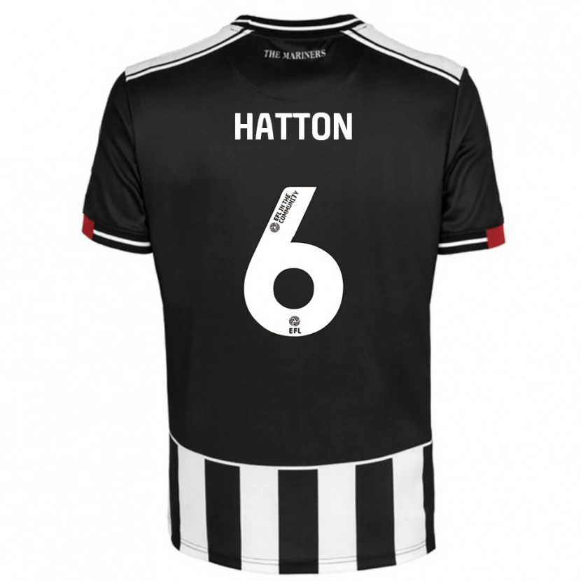 Danxen Heren Charlie Hatton #6 Zwart Wit Rood Thuisshirt Thuistenue 2025/26 T-Shirt België
