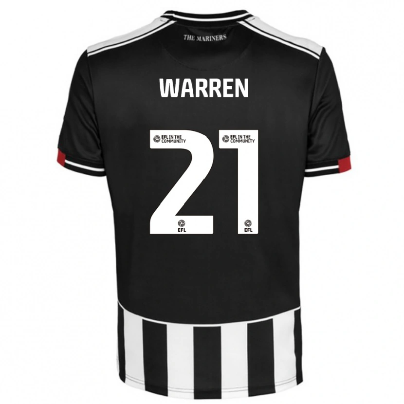 Danxen Heren Tyrell Warren #21 Zwart Wit Rood Thuisshirt Thuistenue 2025/26 T-Shirt België