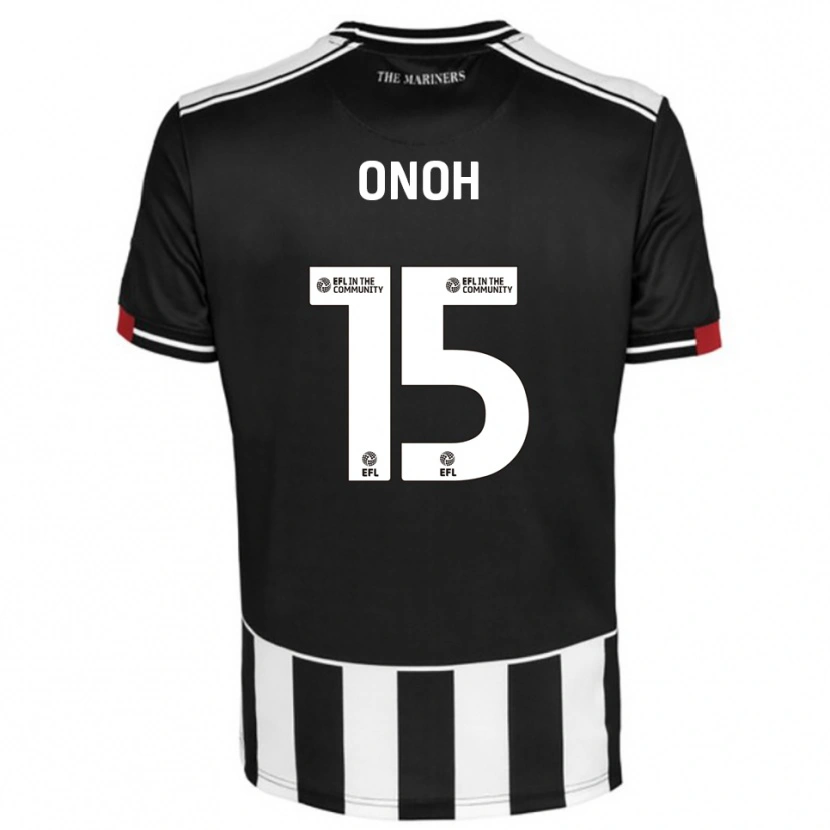 Danxen Heren Fortune Onoh #15 Zwart Wit Rood Thuisshirt Thuistenue 2025/26 T-Shirt België