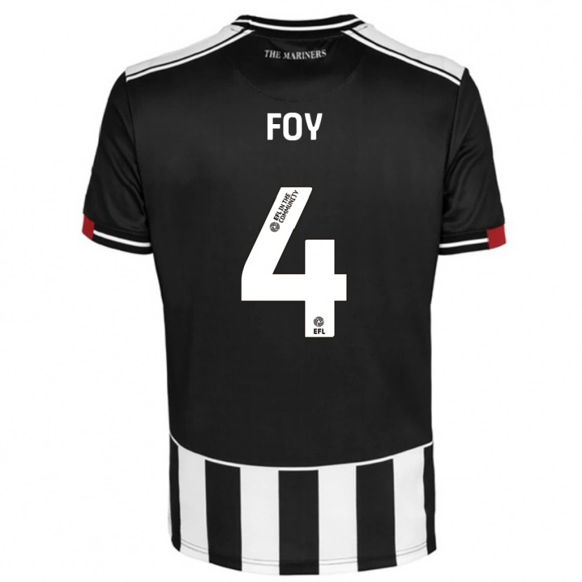 Danxen Heren Alfie Foy #4 Zwart Wit Rood Thuisshirt Thuistenue 2025/26 T-Shirt België