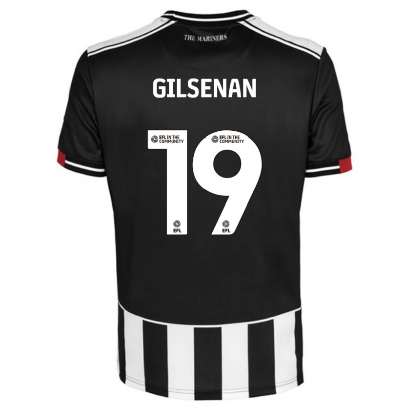 Danxen Heren Zak Gilsenan #19 Zwart Wit Rood Thuisshirt Thuistenue 2025/26 T-Shirt België