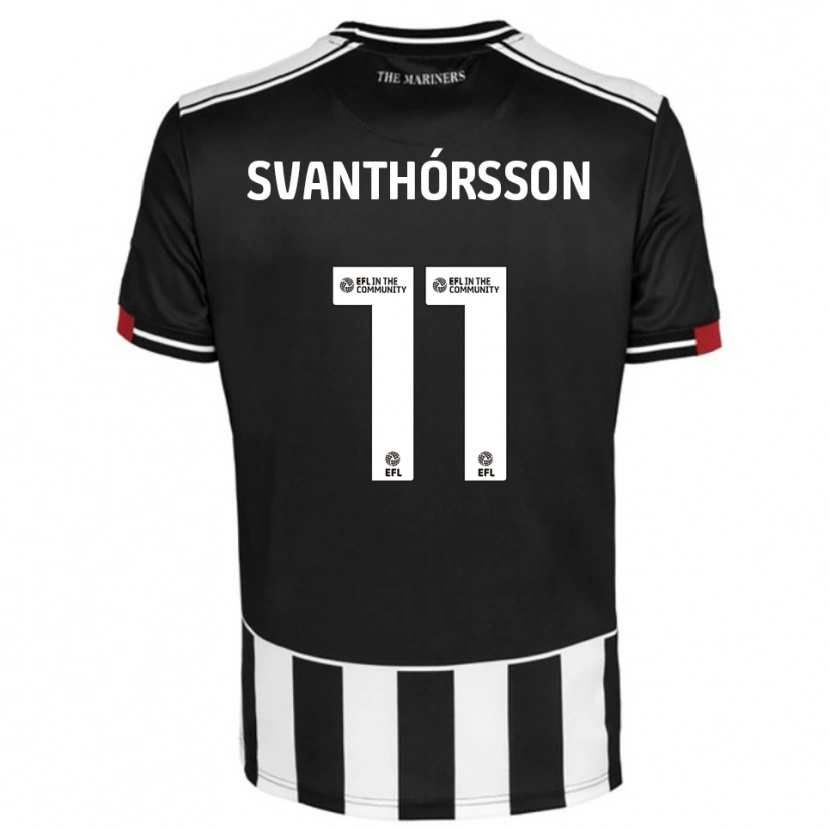 Danxen Heren Jason Dadi Svanthórsson #11 Zwart Wit Rood Thuisshirt Thuistenue 2025/26 T-Shirt België