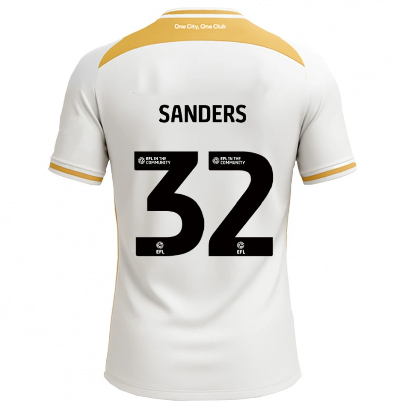 Danxen Heren Jack Sanders #32 Wit Goud Thuisshirt Thuistenue 2025/26 T-Shirt België