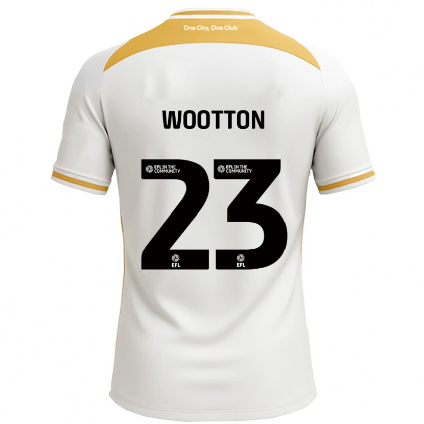 Danxen Heren Sydney Wootton #23 Wit Goud Thuisshirt Thuistenue 2025/26 T-Shirt België