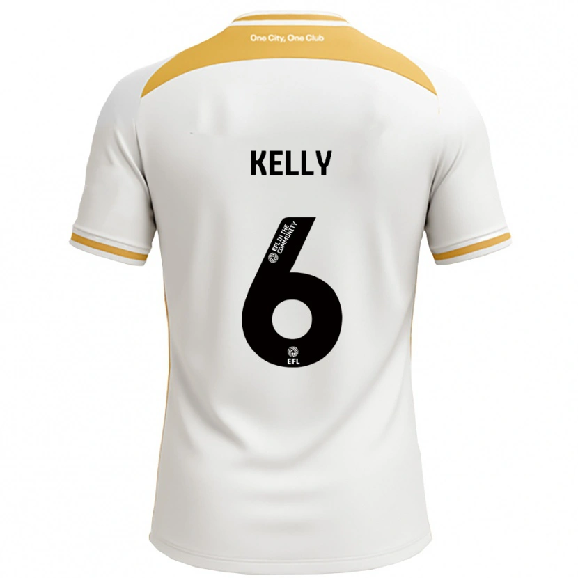 Danxen Heren Liam Kelly #6 Wit Goud Thuisshirt Thuistenue 2025/26 T-Shirt België