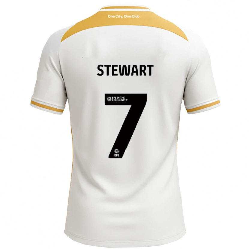 Danxen Heren Caitlin Stewart #7 Wit Goud Thuisshirt Thuistenue 2025/26 T-Shirt België