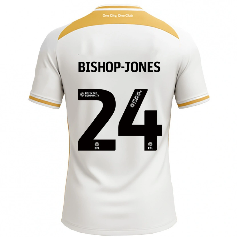 Danxen Heren Ruby Bishop-Jones #24 Wit Goud Thuisshirt Thuistenue 2025/26 T-Shirt België