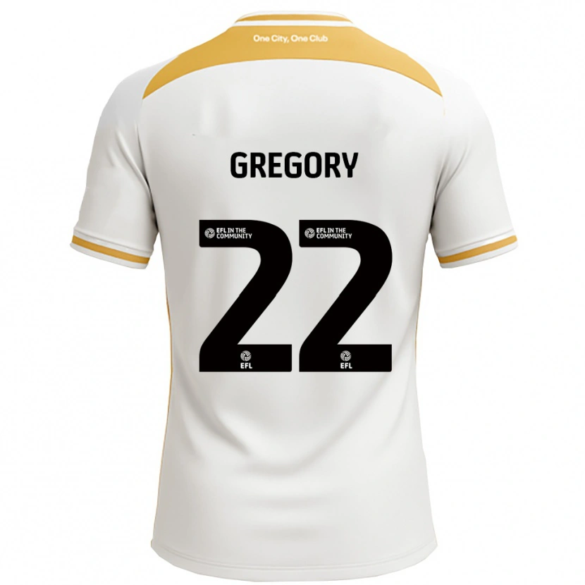 Danxen Heren Mia Gregory #22 Wit Goud Thuisshirt Thuistenue 2025/26 T-Shirt België