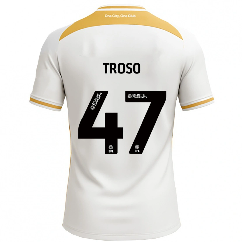 Danxen Heren Simone Troso #47 Wit Goud Thuisshirt Thuistenue 2025/26 T-Shirt België