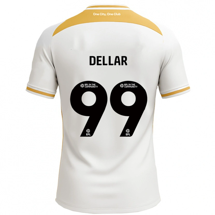 Danxen Heren Megan Dellar #99 Wit Goud Thuisshirt Thuistenue 2025/26 T-Shirt België