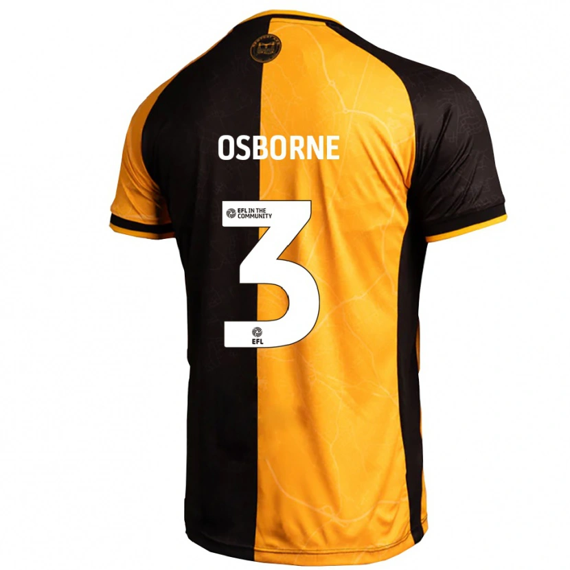 Danxen Heren Jed Osborne #3 Geel Zwart Thuisshirt Thuistenue 2025/26 T-Shirt België