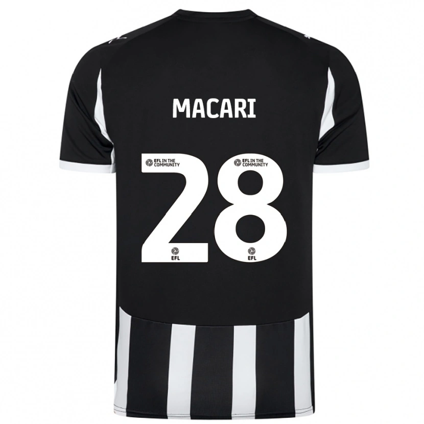 Danxen Heren Lewis Macari #28 Zwart Wit Thuisshirt Thuistenue 2025/26 T-Shirt België