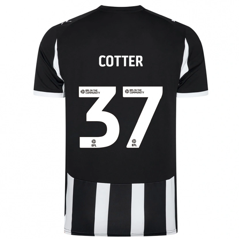 Danxen Heren Barry Cotter #37 Zwart Wit Thuisshirt Thuistenue 2025/26 T-Shirt België