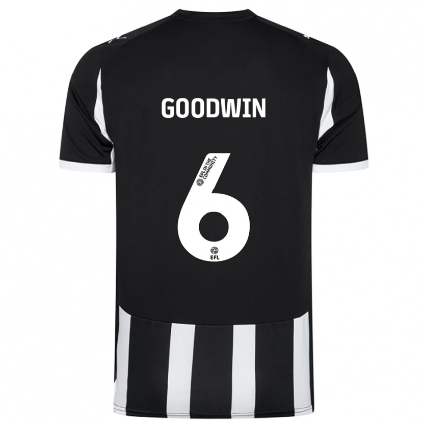 Danxen Heren Alfie Goodwin #6 Zwart Wit Thuisshirt Thuistenue 2025/26 T-Shirt België
