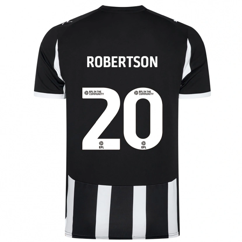 Danxen Heren Scott Robertson #20 Zwart Wit Thuisshirt Thuistenue 2025/26 T-Shirt België