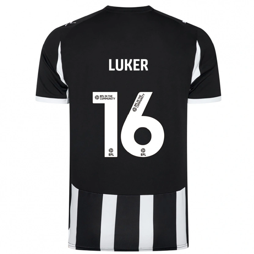 Danxen Heren Jayden Luker #16 Zwart Wit Thuisshirt Thuistenue 2025/26 T-Shirt België