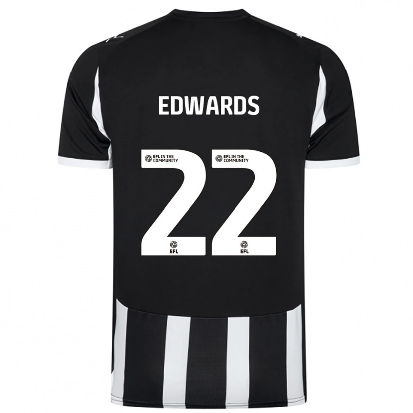 Danxen Heren Curtis Edwards #22 Zwart Wit Thuisshirt Thuistenue 2025/26 T-Shirt België