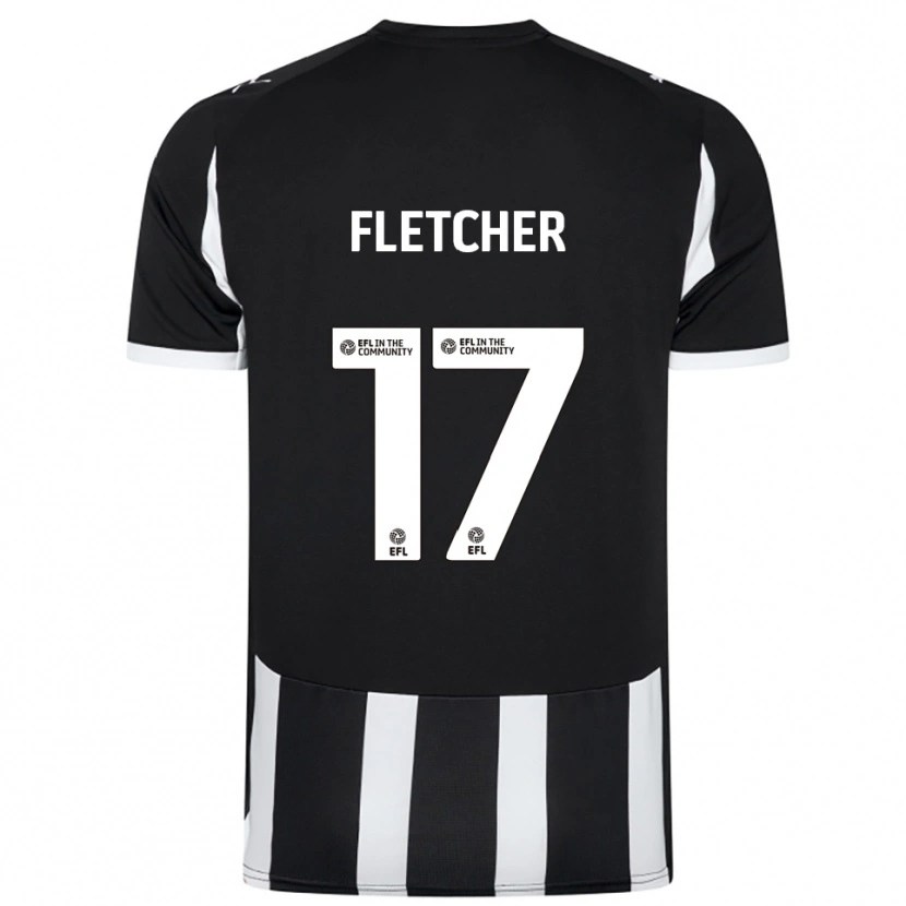 Danxen Heren Luca Fletcher #17 Zwart Wit Thuisshirt Thuistenue 2025/26 T-Shirt België