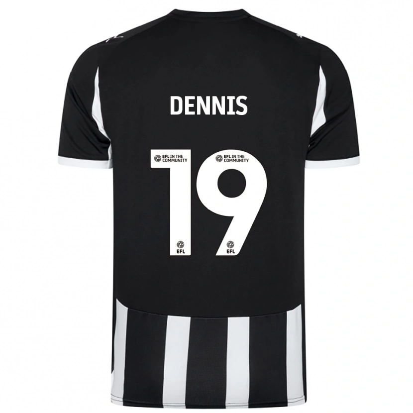 Danxen Heren Matthew Dennis #19 Zwart Wit Thuisshirt Thuistenue 2025/26 T-Shirt België