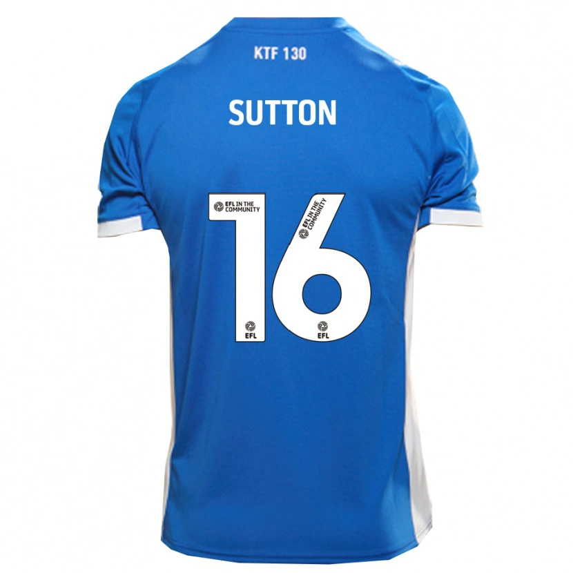 Danxen Heren Will Sutton #16 Blauw Wit Thuisshirt Thuistenue 2025/26 T-Shirt België