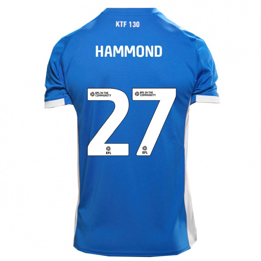 Danxen Heren Oliver Hammond #27 Blauw Wit Thuisshirt Thuistenue 2025/26 T-Shirt België