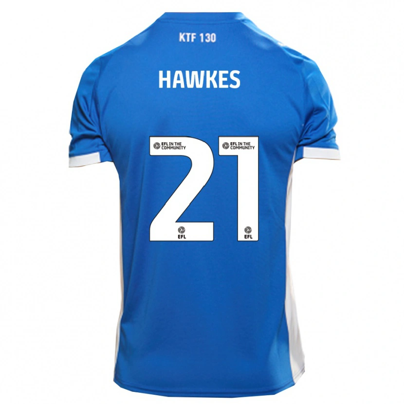 Danxen Heren Josh Hawkes #21 Blauw Wit Thuisshirt Thuistenue 2025/26 T-Shirt België