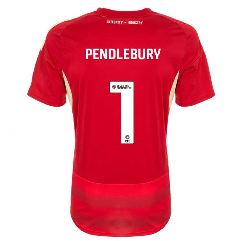Danxen Heren Izzy Pendlebury #1 Rood Wit Thuisshirt Thuistenue 2025/26 T-Shirt België