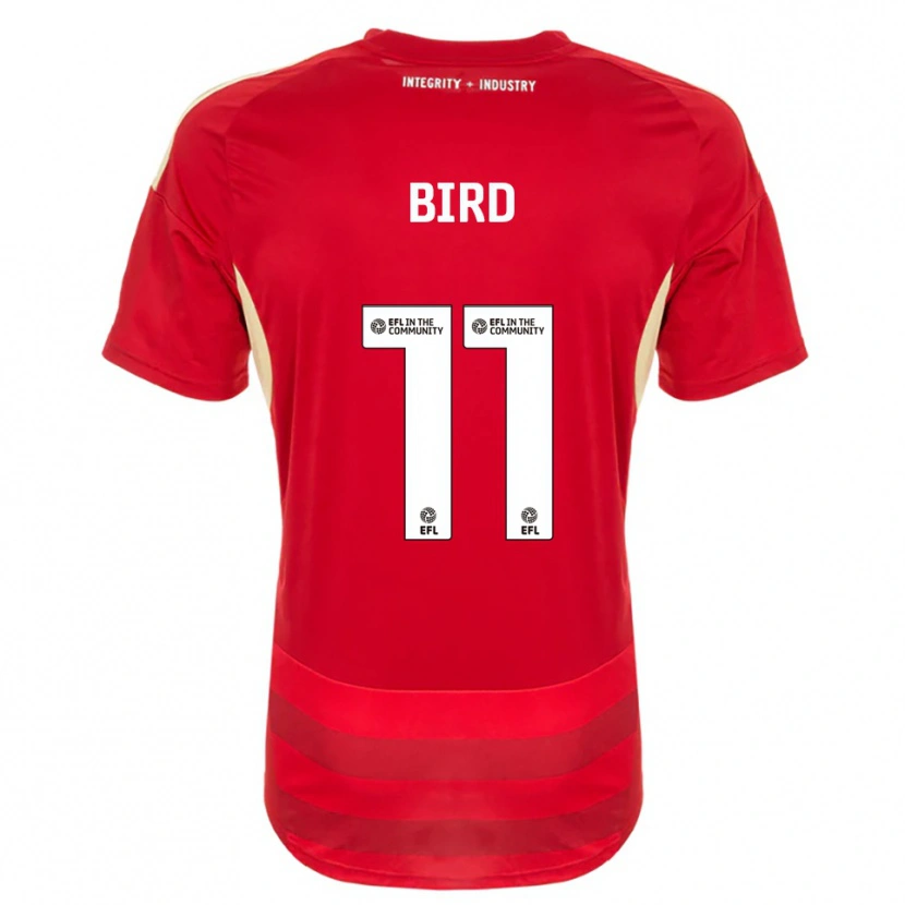 Danxen Heren Jay Bird #11 Rood Wit Thuisshirt Thuistenue 2025/26 T-Shirt België