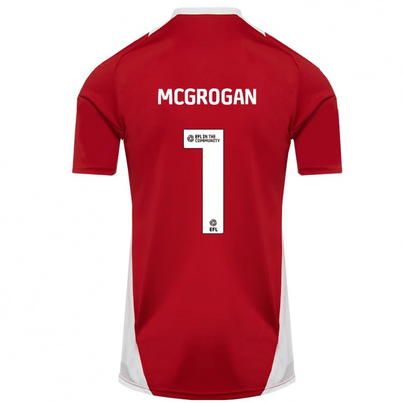 Danxen Heren Emily Mcgrogan #1 Rood Wit Goud Thuisshirt Thuistenue 2025/26 T-Shirt België