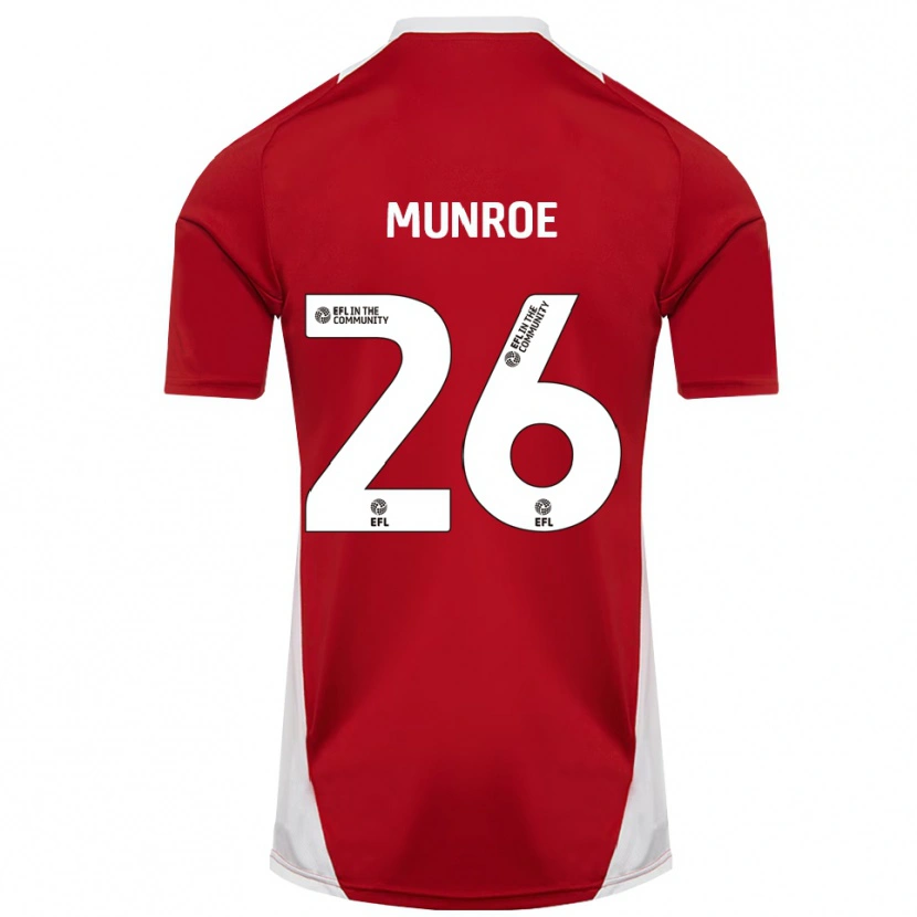 Danxen Heren Finley Munroe #26 Rood Wit Goud Thuisshirt Thuistenue 2025/26 T-Shirt België