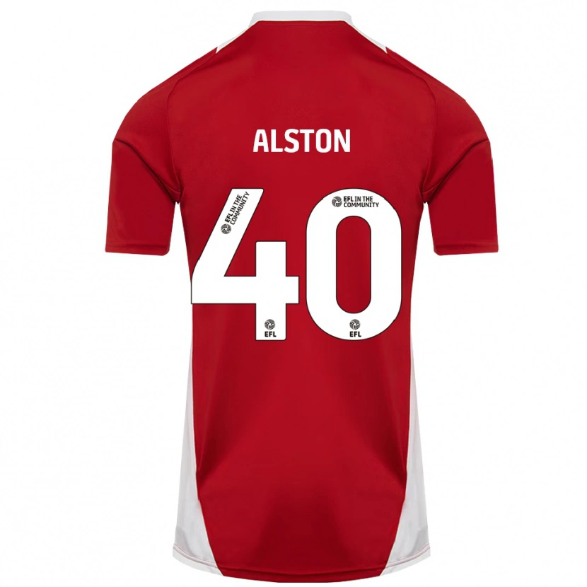 Danxen Heren George Alston #40 Rood Wit Goud Thuisshirt Thuistenue 2025/26 T-Shirt België
