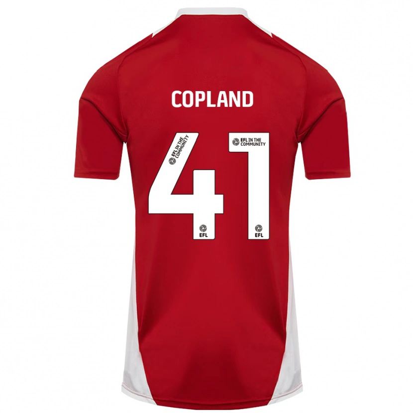 Danxen Heren Jack Copland #41 Rood Wit Goud Thuisshirt Thuistenue 2025/26 T-Shirt België