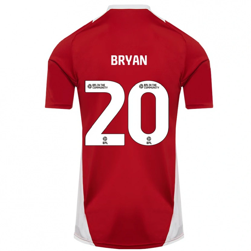 Danxen Heren Joshua Bryan #20 Rood Wit Goud Thuisshirt Thuistenue 2025/26 T-Shirt België