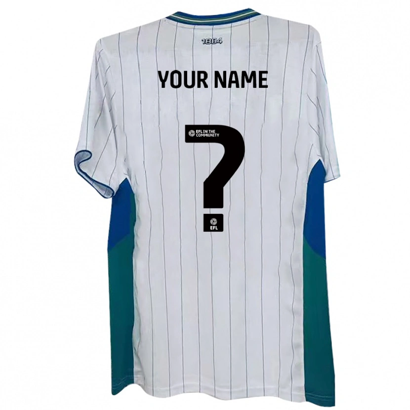 Danxen Heren Uw Naam #0 Wit Groen Blauw Thuisshirt Thuistenue 2025/26 T-Shirt België