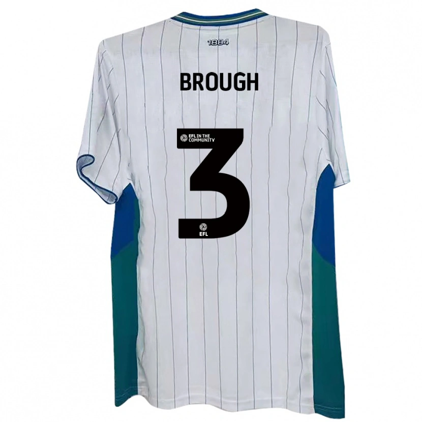 Danxen Heren Patrick Brough #3 Wit Groen Blauw Thuisshirt Thuistenue 2025/26 T-Shirt België
