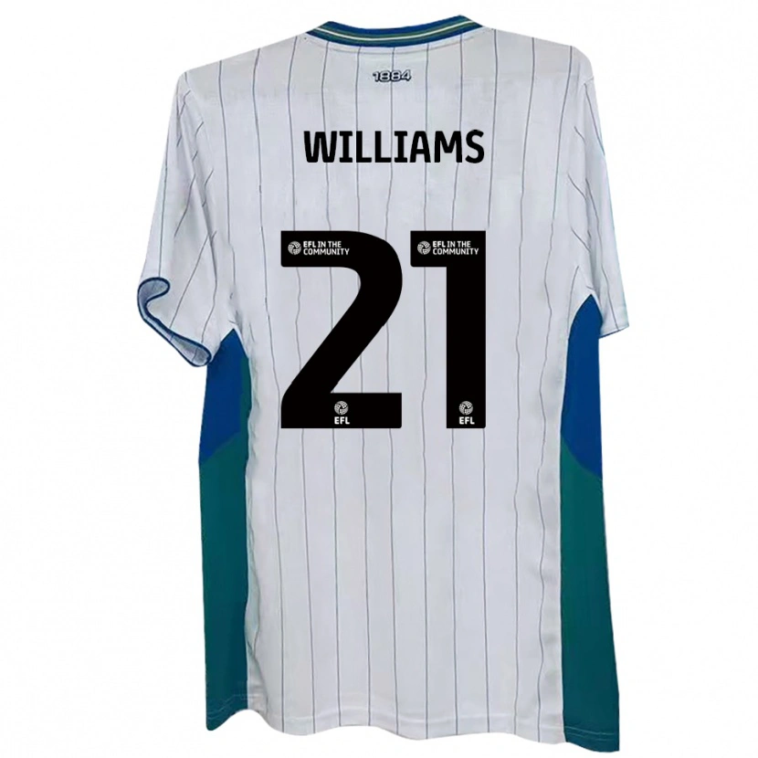 Danxen Heren Josh Williams #21 Wit Groen Blauw Thuisshirt Thuistenue 2025/26 T-Shirt België