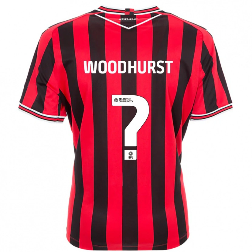 Danxen Heren Gurj Woodhurst #0 Rood Zwart Thuisshirt Thuistenue 2025/26 T-Shirt België