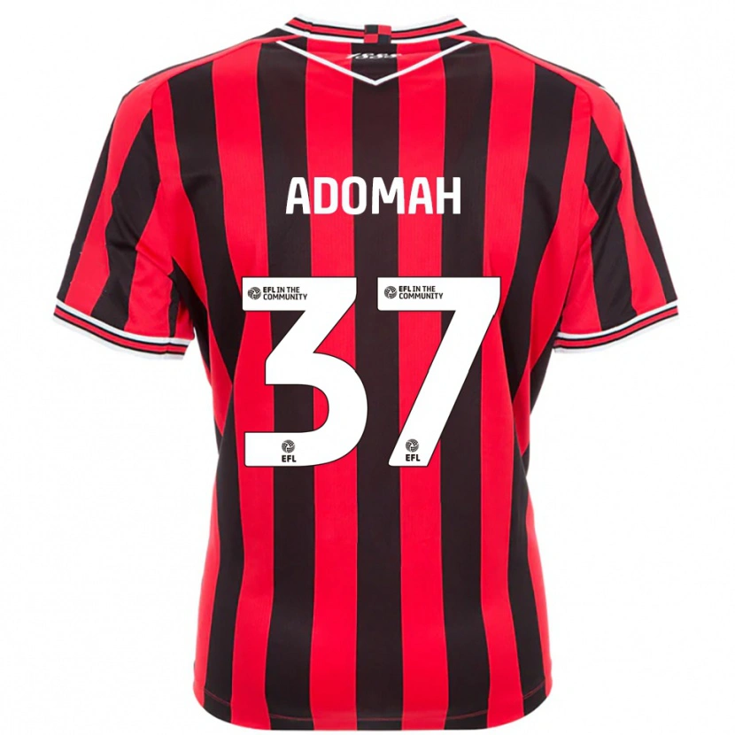 Danxen Heren Albert Adomah #37 Rood Zwart Thuisshirt Thuistenue 2025/26 T-Shirt België