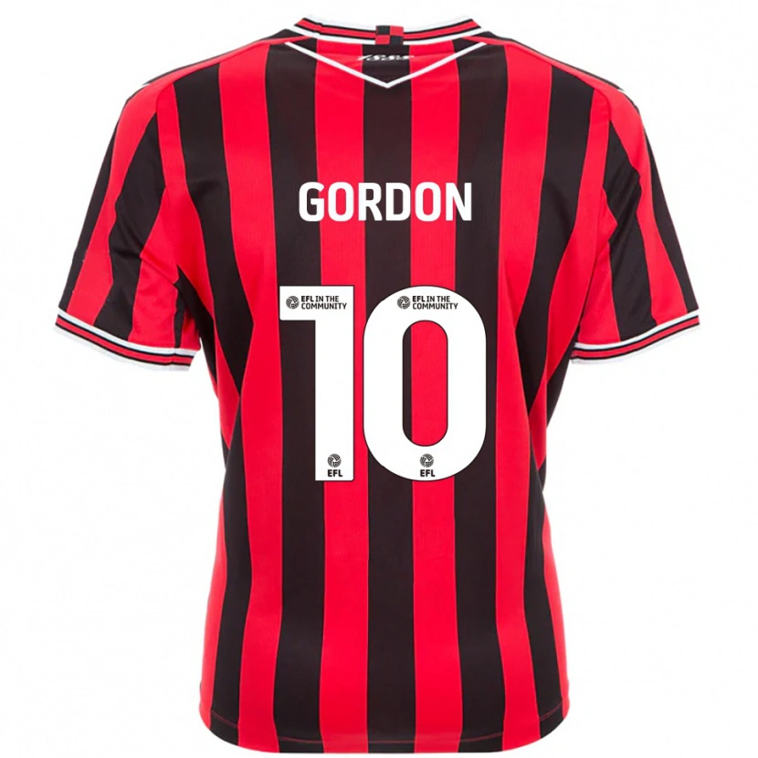 Danxen Heren Josh Gordon #10 Rood Zwart Thuisshirt Thuistenue 2025/26 T-Shirt België
