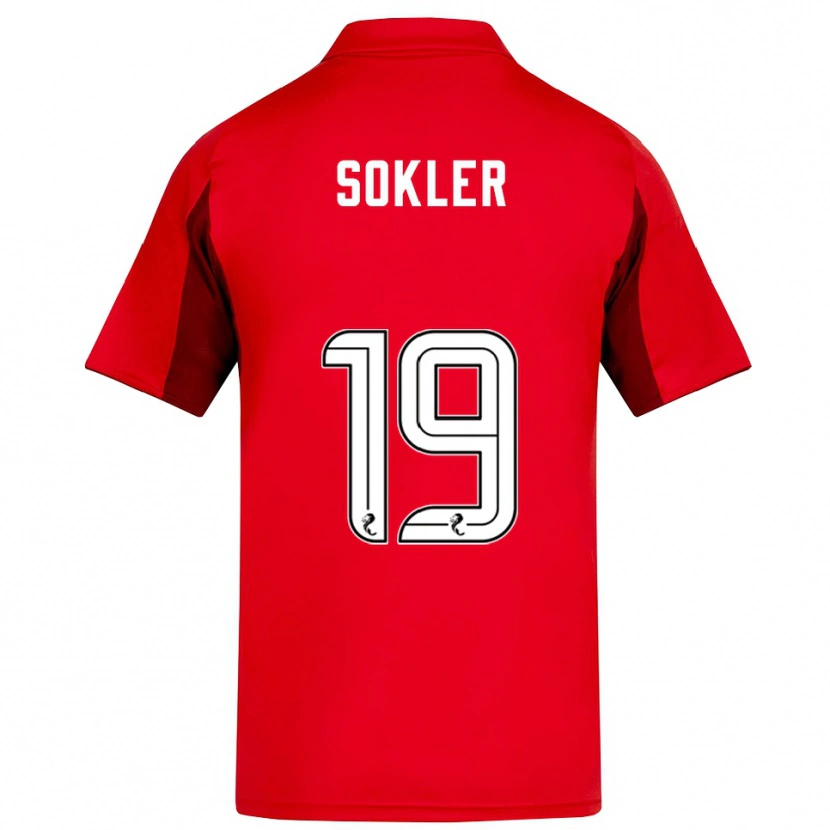 Danxen Heren Ester Sokler #19 Rood Bordeauxrood Thuisshirt Thuistenue 2025/26 T-Shirt België