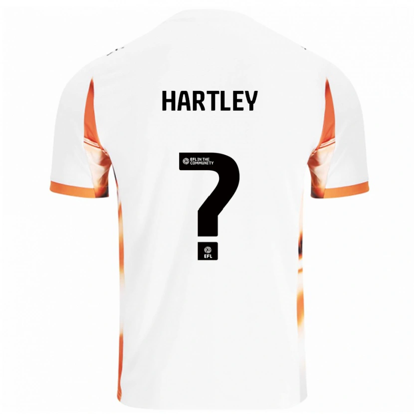 Danxen Heren Charlotte Hartley #0 Wit Oranje Zwart Uitshirt Uittenue 2025/26 T-Shirt België