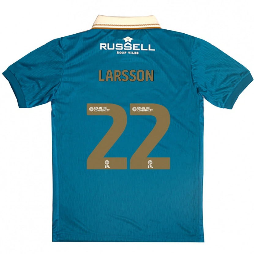 Danxen Heren Julian Larsson #22 Hemelsblauw Wit Uitshirt Uittenue 2025/26 T-Shirt België